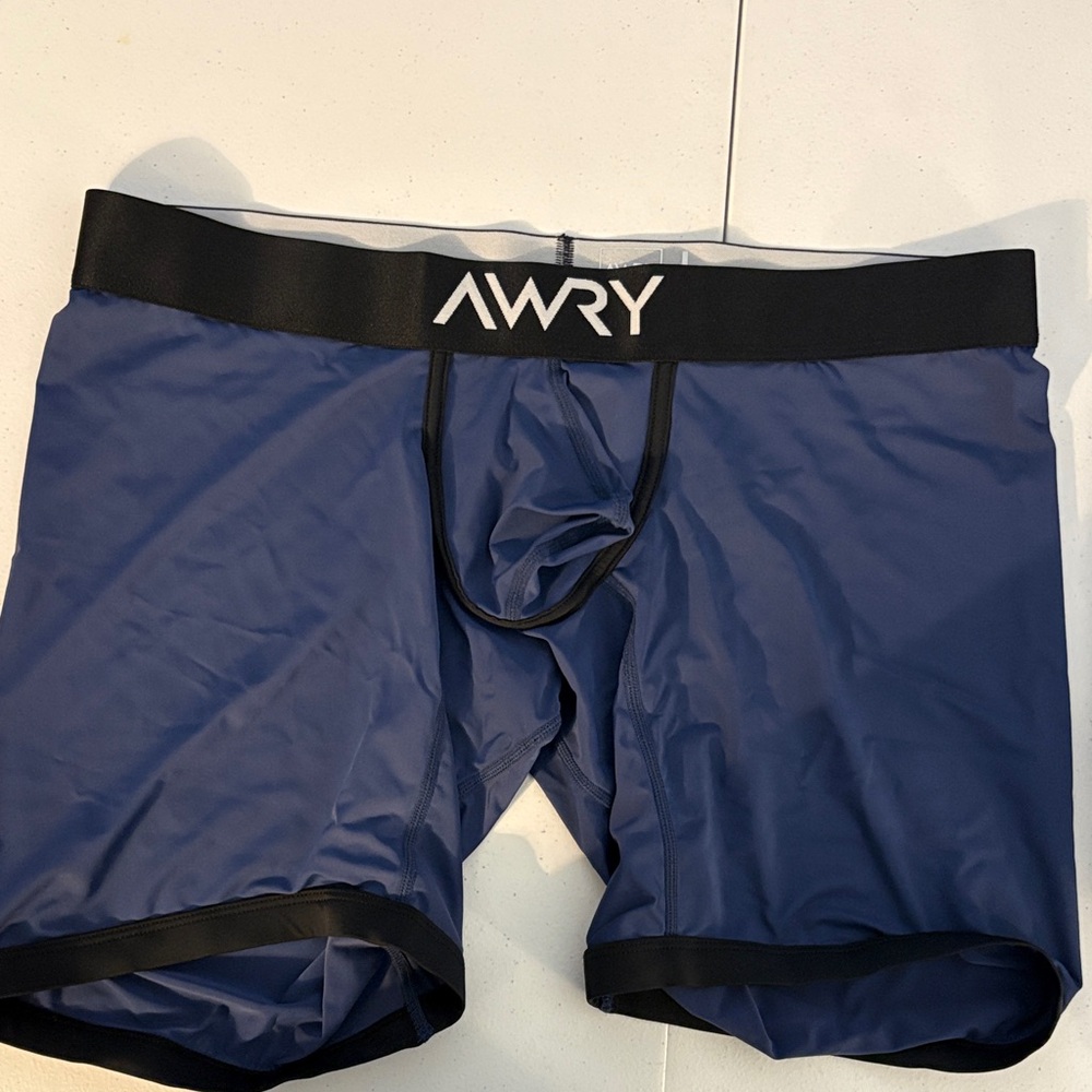 Awry Men's Navy Boxer Briefs